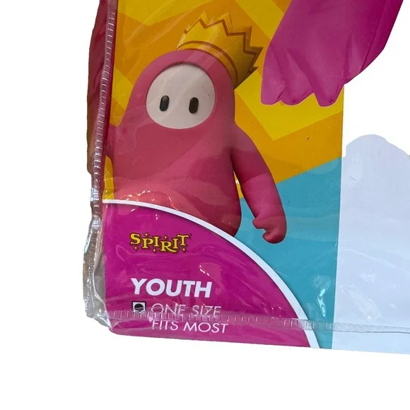 FALL GUYS PINK BEAN Inflatable‎ Halloween Costume Kids ONE SIZE BRAND NEW SPIRIT - Picture 3 of 4